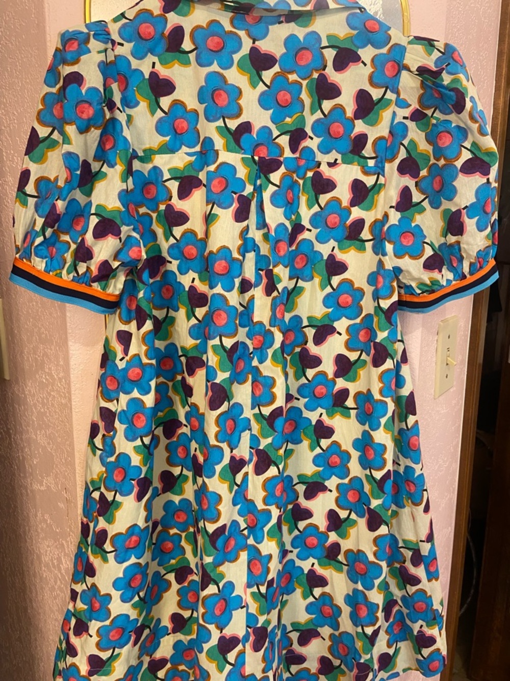 entro Multicolor Floral Dress with Blue & Teal Accents - Picture 2 of 3
